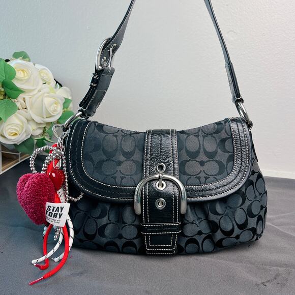 Coach Vintage Soho Signature Jacquard Shoulder Bag F15203 - Picture 3 of 10